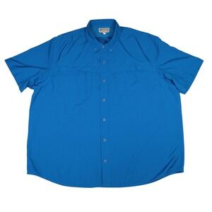 DULUTH TRADING Action CoolPlus Short Sleeve Shirt Mens 3XL Blue UPF 50+ Gorpcore
